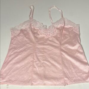 Vintage Ashley Taylor Large Pink Slip Pull Over Pajama Lingerie Shirt